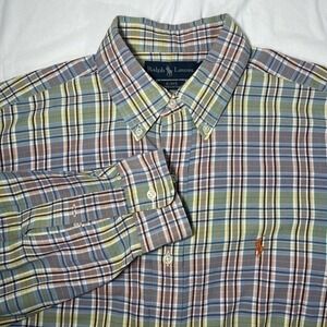 Ralph Lauren Blake‎ Men's Cotton Long Sleeve Button Sz L
